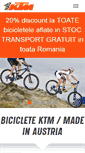 Mobile Screenshot of biciclete-ktm.ro