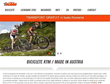 Tablet Screenshot of biciclete-ktm.ro